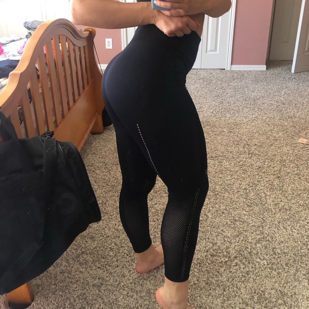 Fabletics Black Detailed Leggings